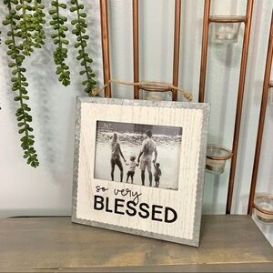 So Very Blessed Farmhouse Hanging Photo Frame